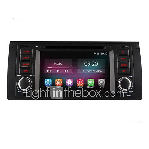 7 Inch 1 Din In Dash Car DVD Player For BMW E39 E59 5 Series With
